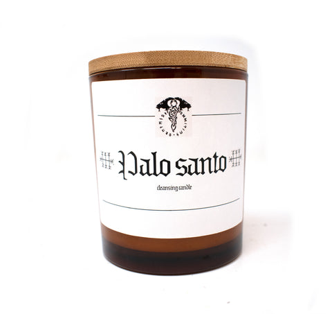 Palo Santo cleansing candle