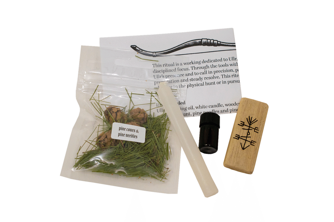 Ullr Invocation ritual kit with how-to ritual guide