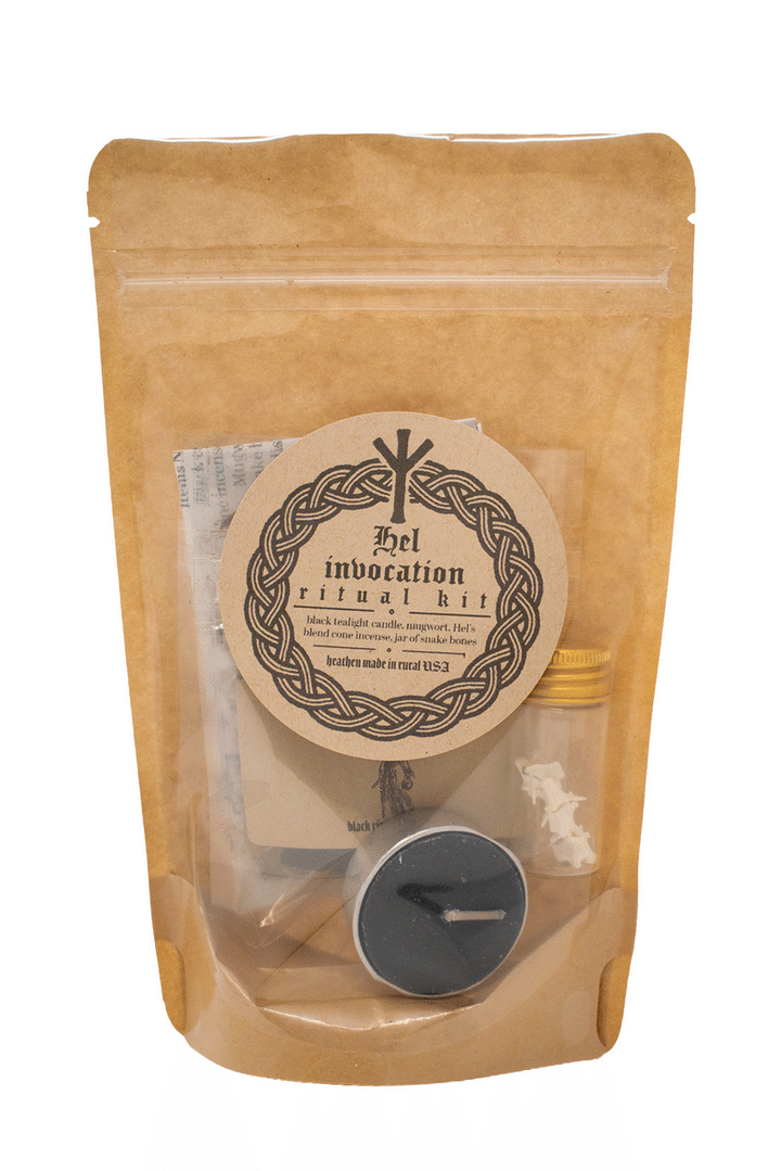 Hel Invocation ritual kit with how-to ritual guide