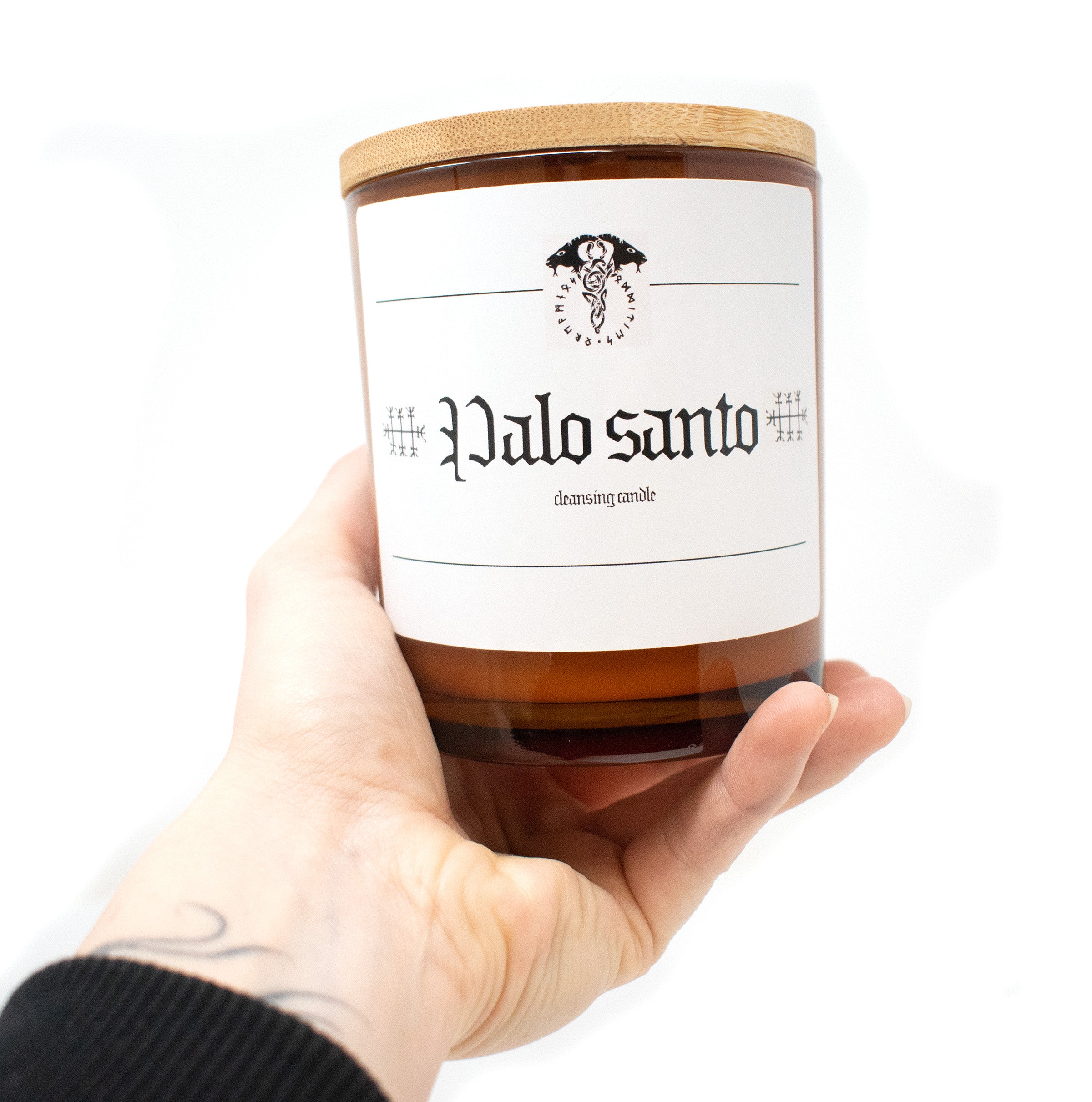 Palo Santo cleansing candle