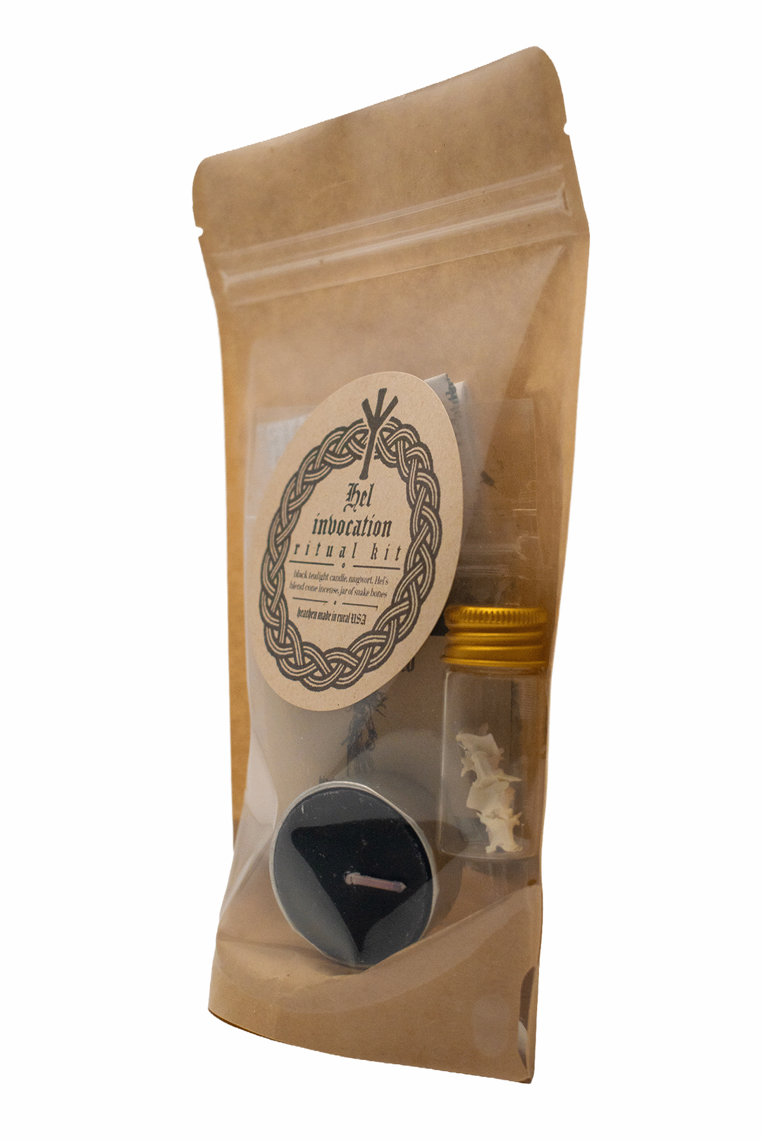 Hel Invocation ritual kit with how-to ritual guide