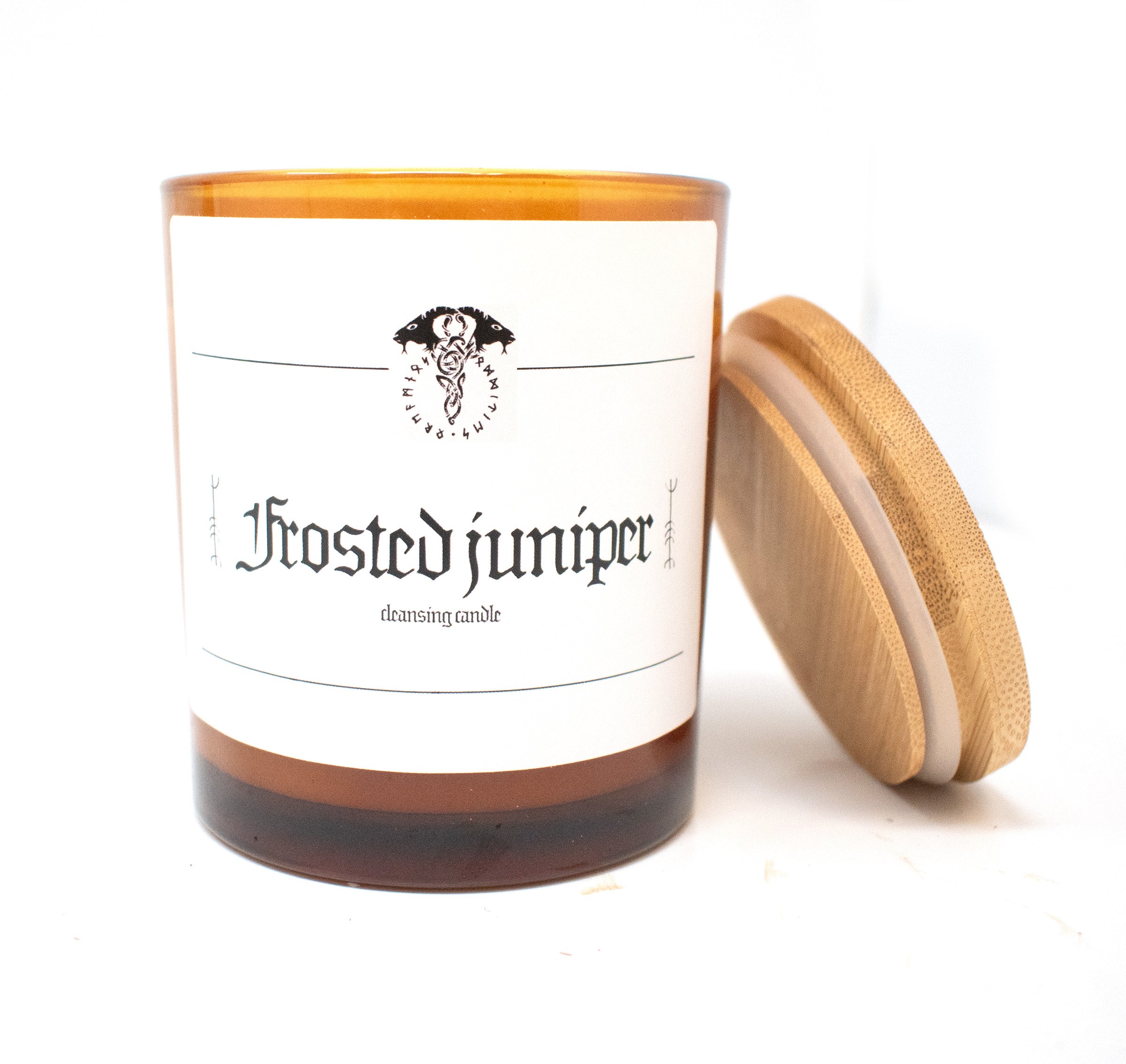 frosted juniper cleansing candle