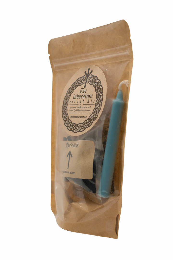 Tyr Invocation ritual kit with how-to ritual guide