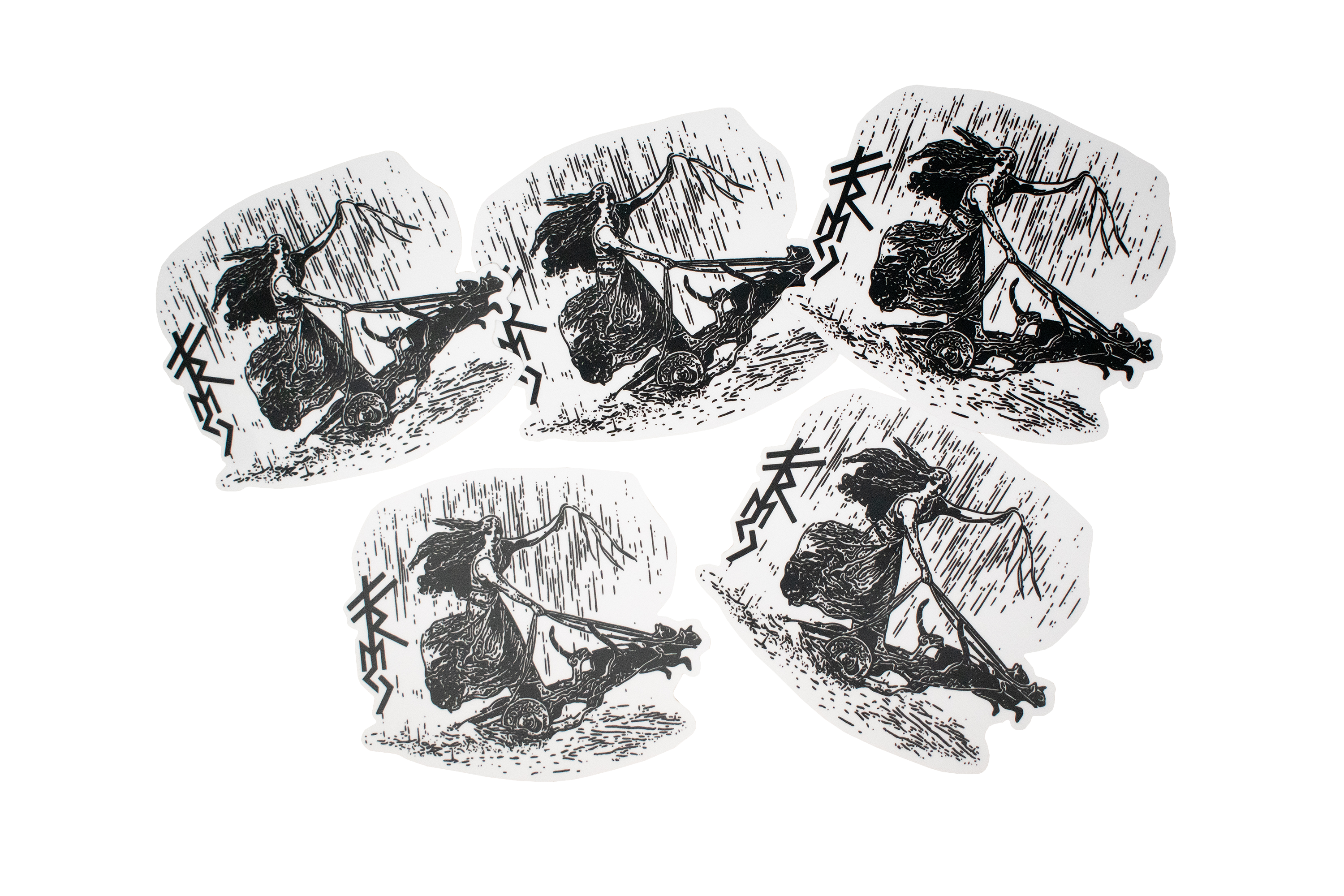 goddess Freya die cut sticker