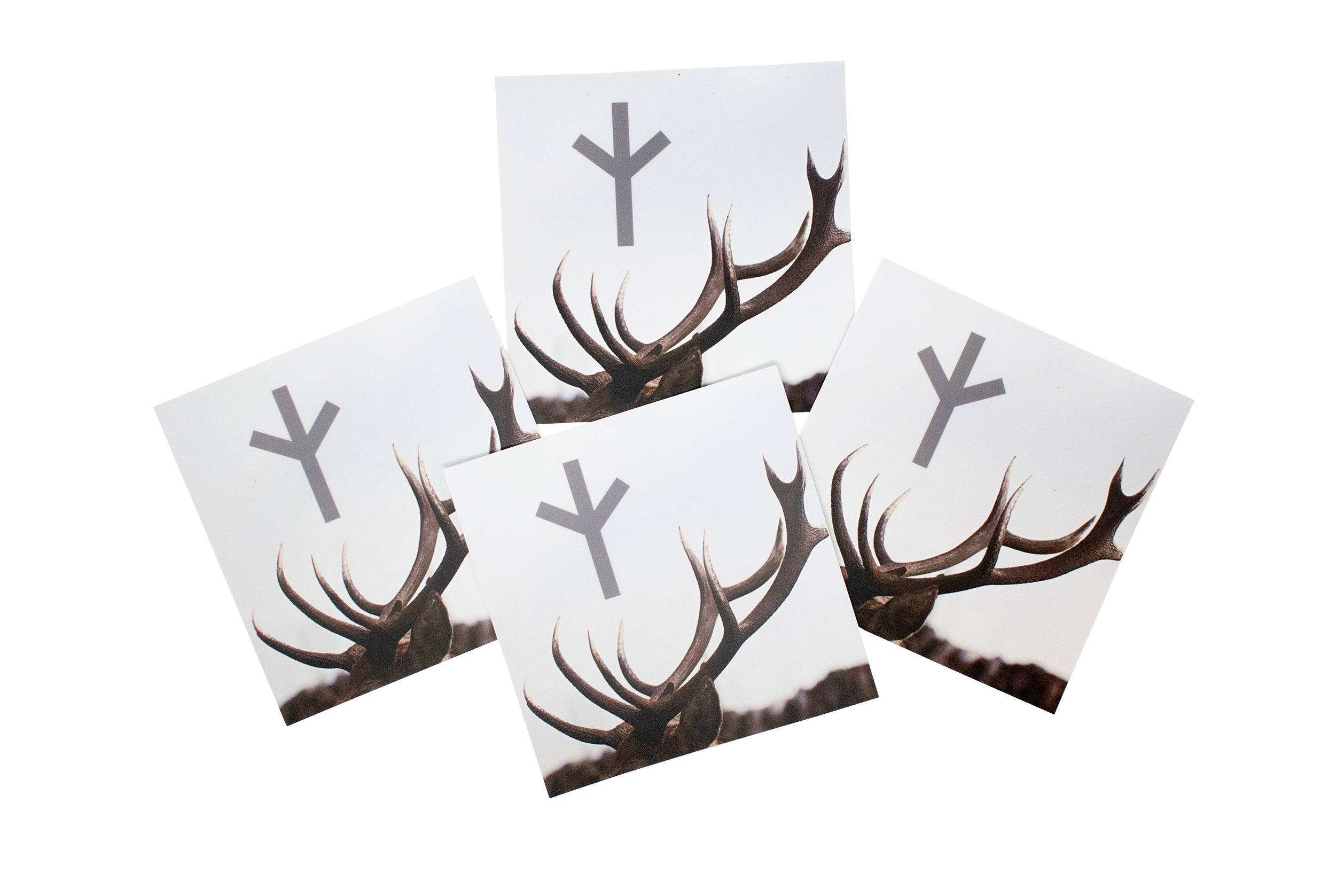Algiz antler sticker