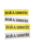 STEAK & TANNERITE bumper sticker