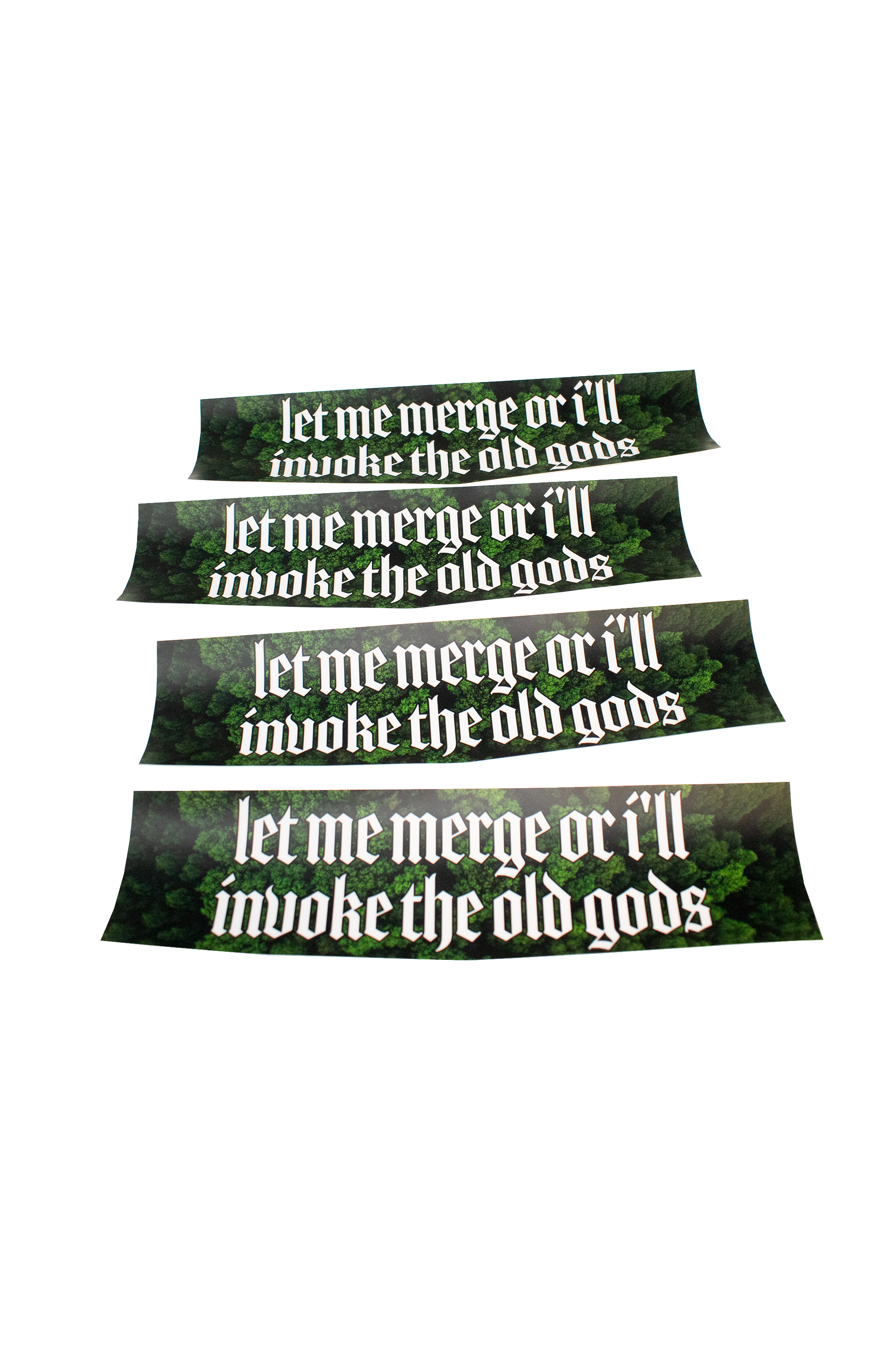 Let me merge or i'll invoke the old gods bumper sticker