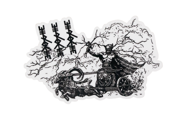 Thor die cut sticker