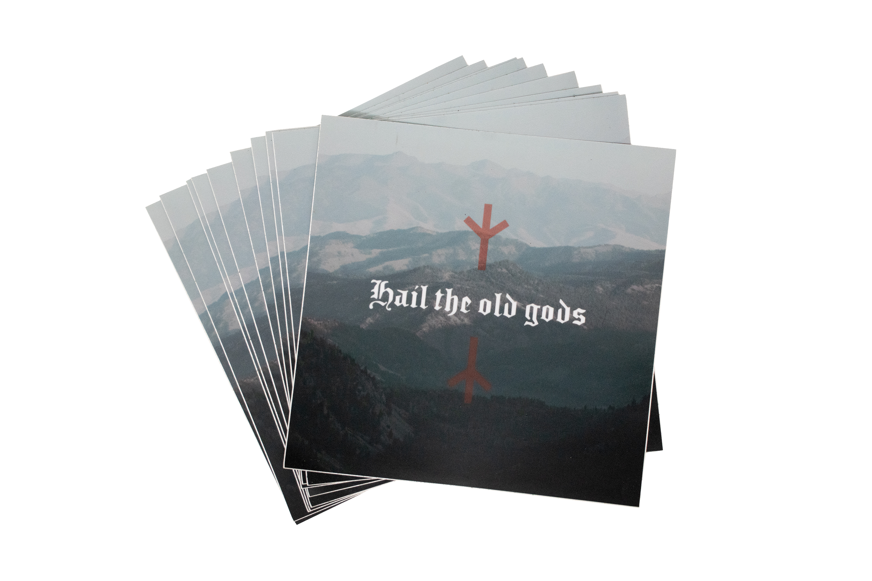 Hail the old gods and mountains sticker