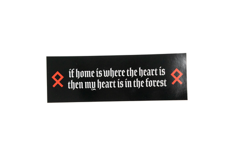 my heart is in the forest sticker