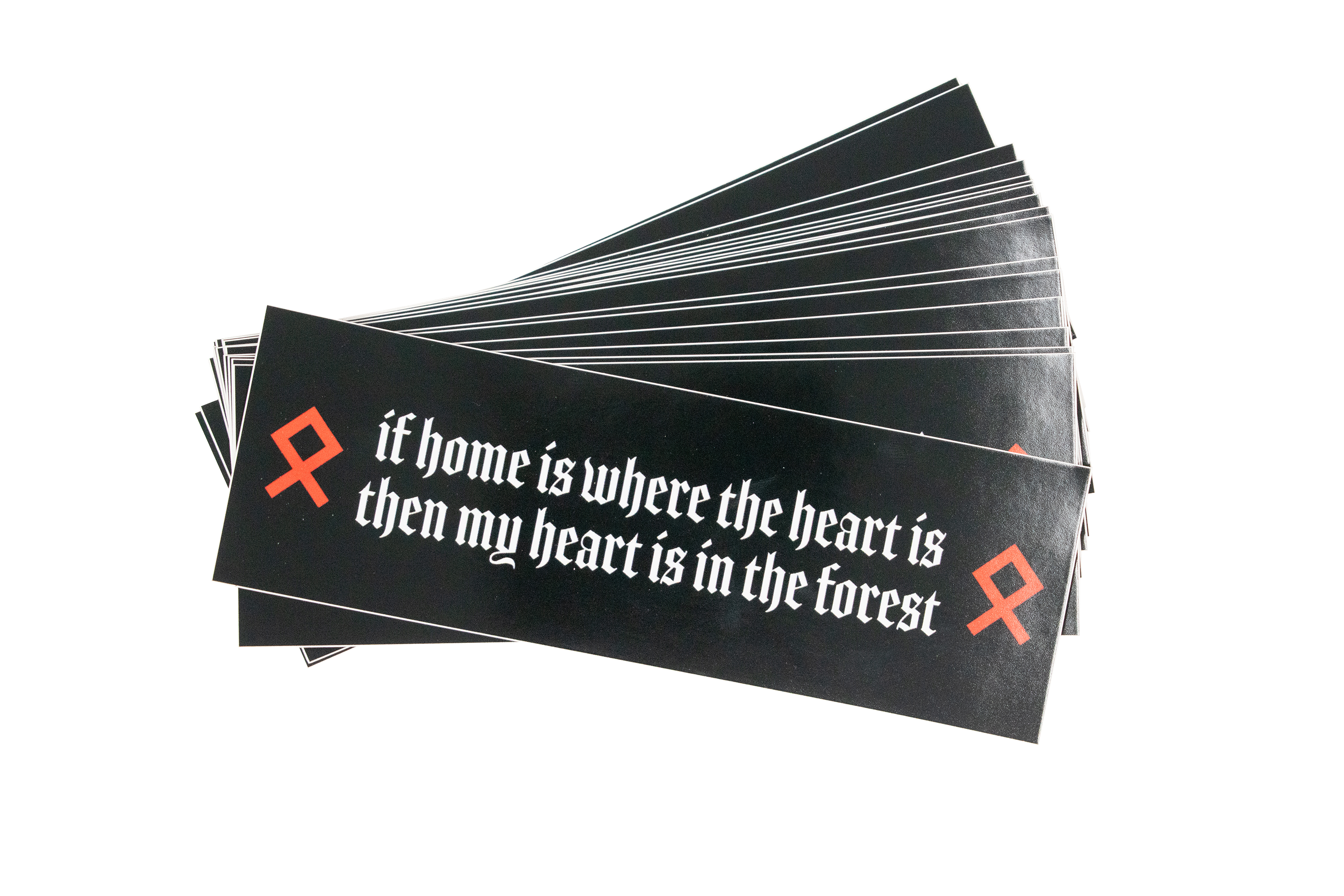 my heart is in the forest sticker