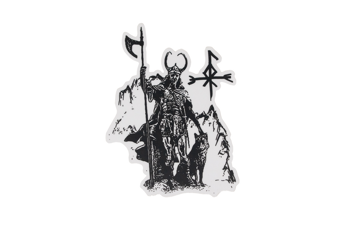 Loki die cut sticker