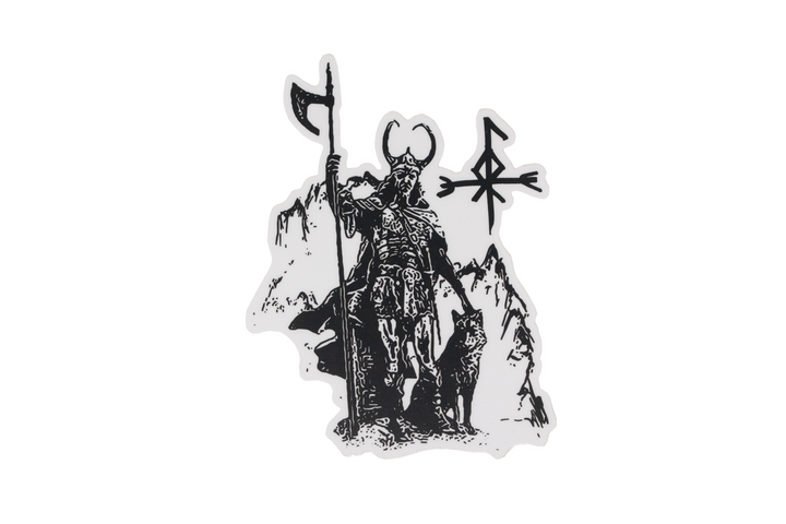 Loki die cut sticker