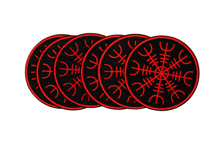 Ægishjálmr (helm of awe) iron/sew on patch