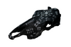 Blackened Icelandic magical staves cow skull