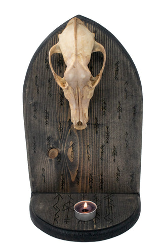 Image of Altar of the norse gods - with coyote skull