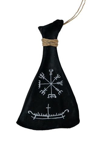 Image of blackened deer scapula hanger