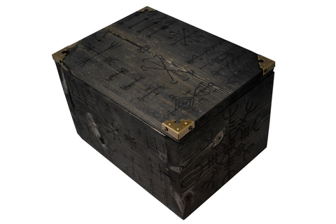 Image of Icelandic magical staves (galdrastafir)  ritual tool box