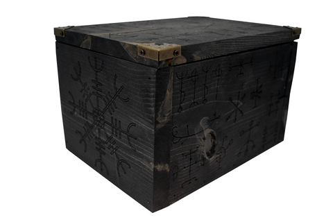 Image of Icelandic magical staves (galdrastafir)  ritual tool box