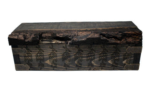 Image of Live edge Odin bindrune box