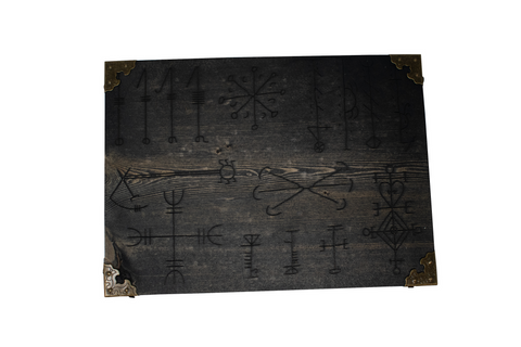 Image of Icelandic magical staves (galdrastafir)  ritual tool box