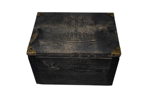 Image of viking ship petroglyph ritual tool box