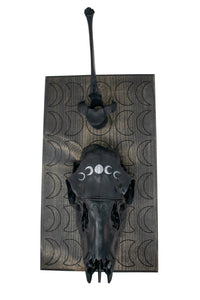 moon phase deer skull & elk vertebra hanger