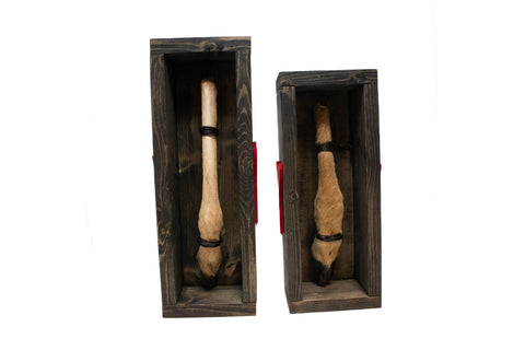 Image of boxed deer leg