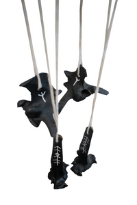 home protection cow vertebra windchime