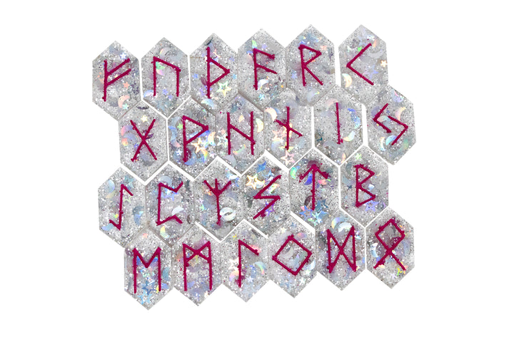 unicorn sparkle slay elder futhark rune set