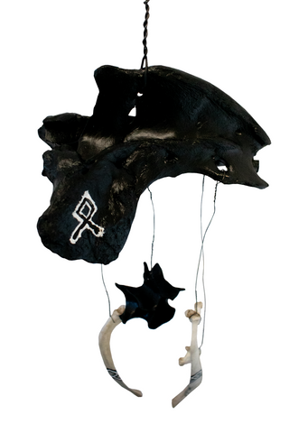 Image of Othala rune elk bone windchime