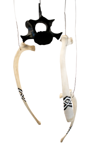 Image of Othala rune elk bone windchime