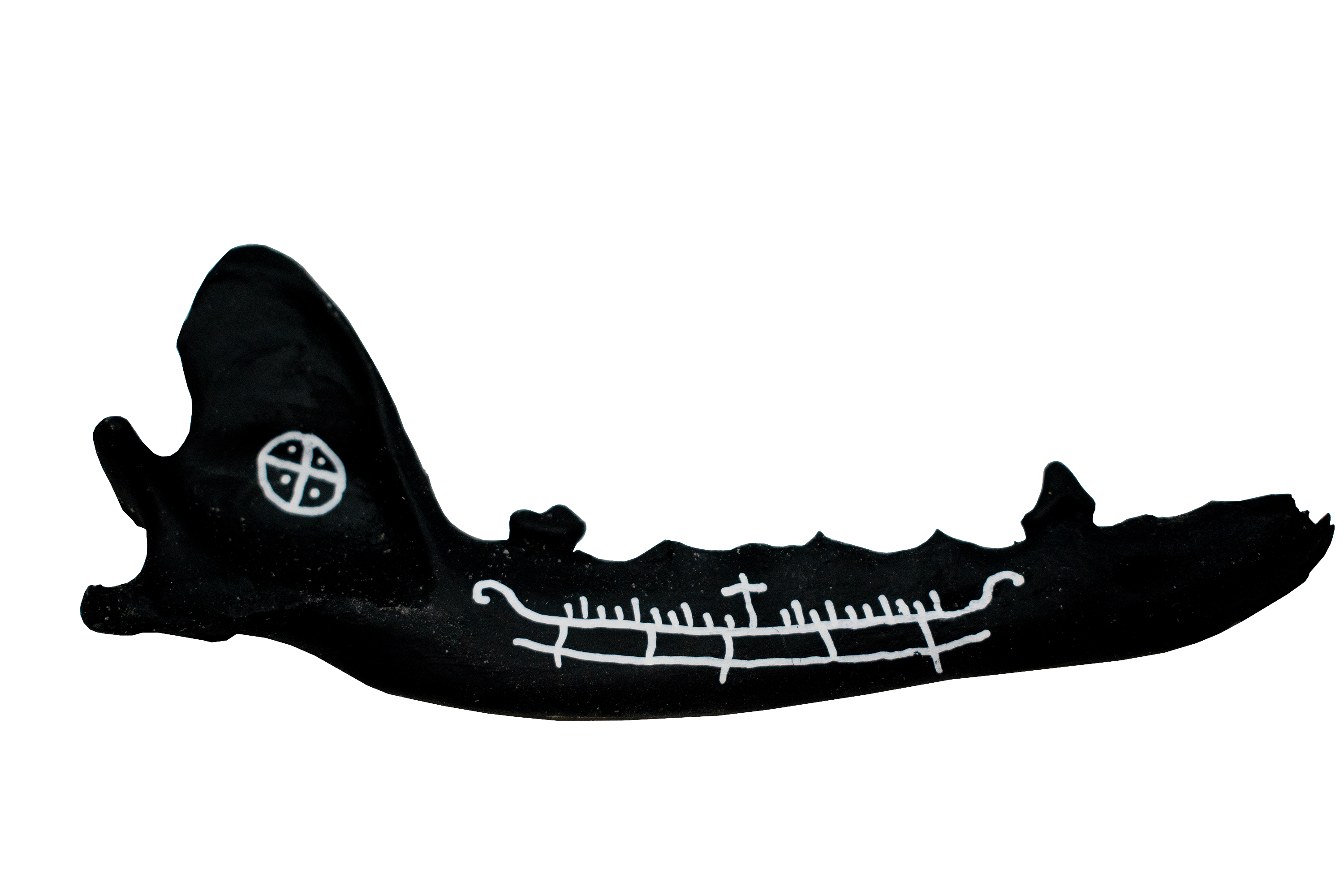 painted bone talismans