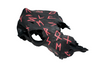blackened fully runic cow skull