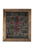 framed home protection bindrune wall hanger