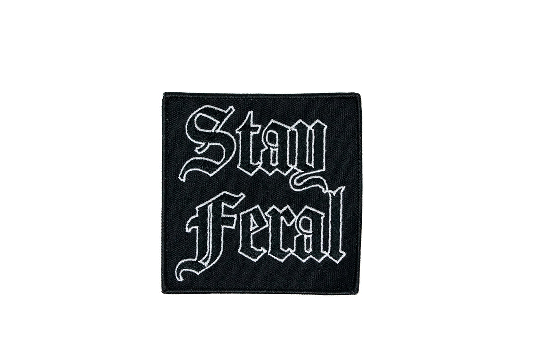 Oddity Patch Rome Stay feral iron/sew on patch – Oreamnos Oddities
