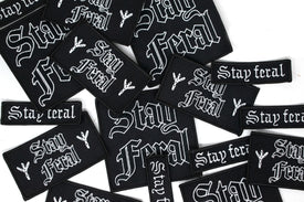 Stay feral iron/sew on patch