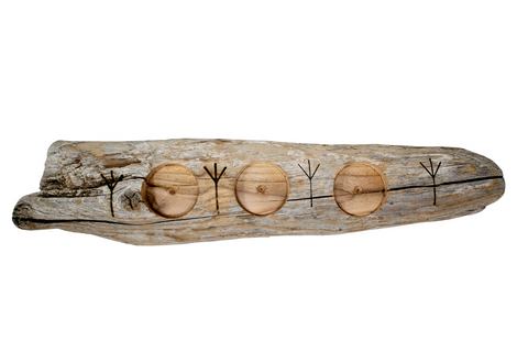 Image of driftwood tealight candle holder