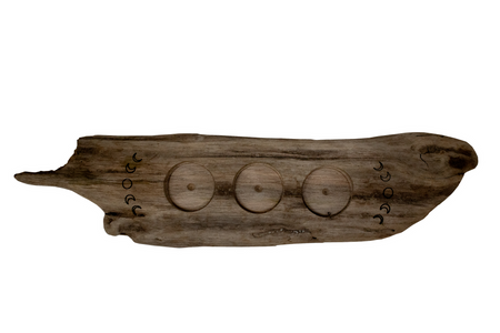 driftwood tealight candle holder
