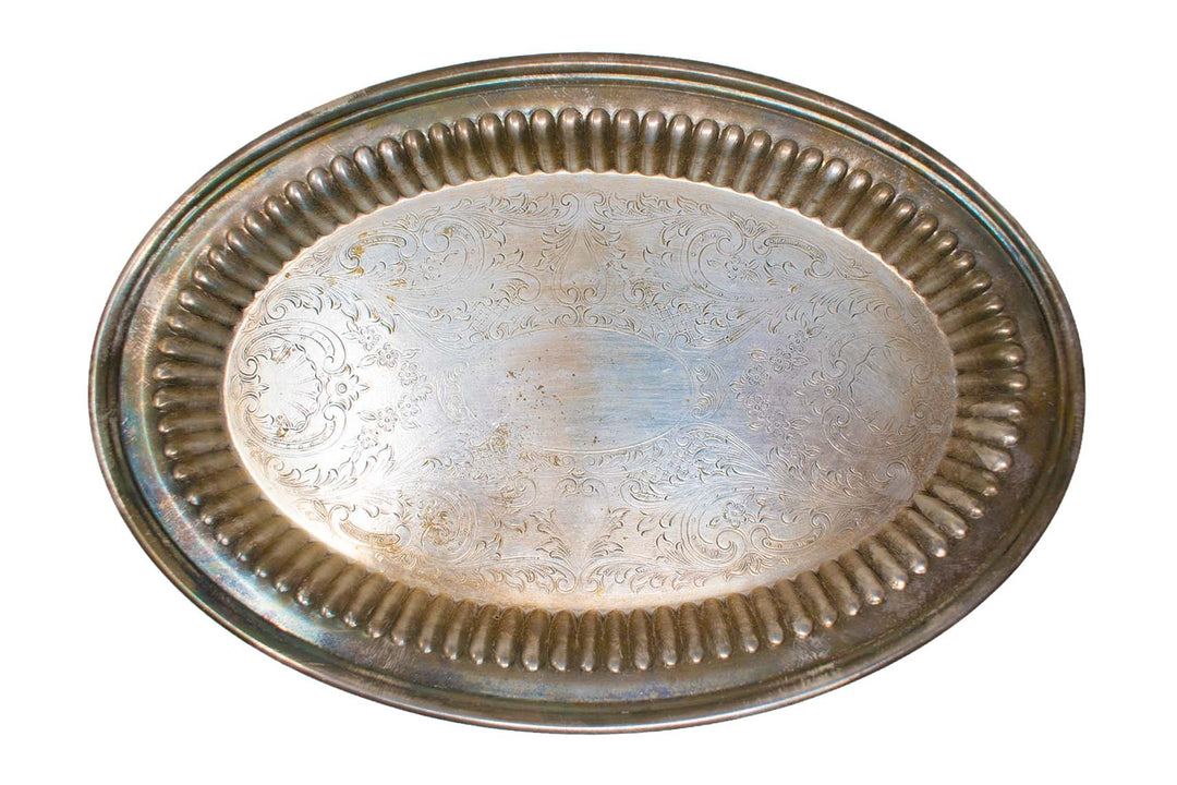 antique offering plate