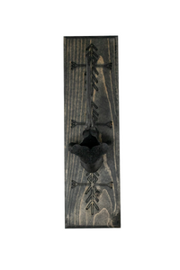 blackened elk vertebra and home protection bindrunes wall hanger