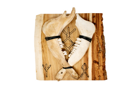 Family protection double elk jawbone hanger