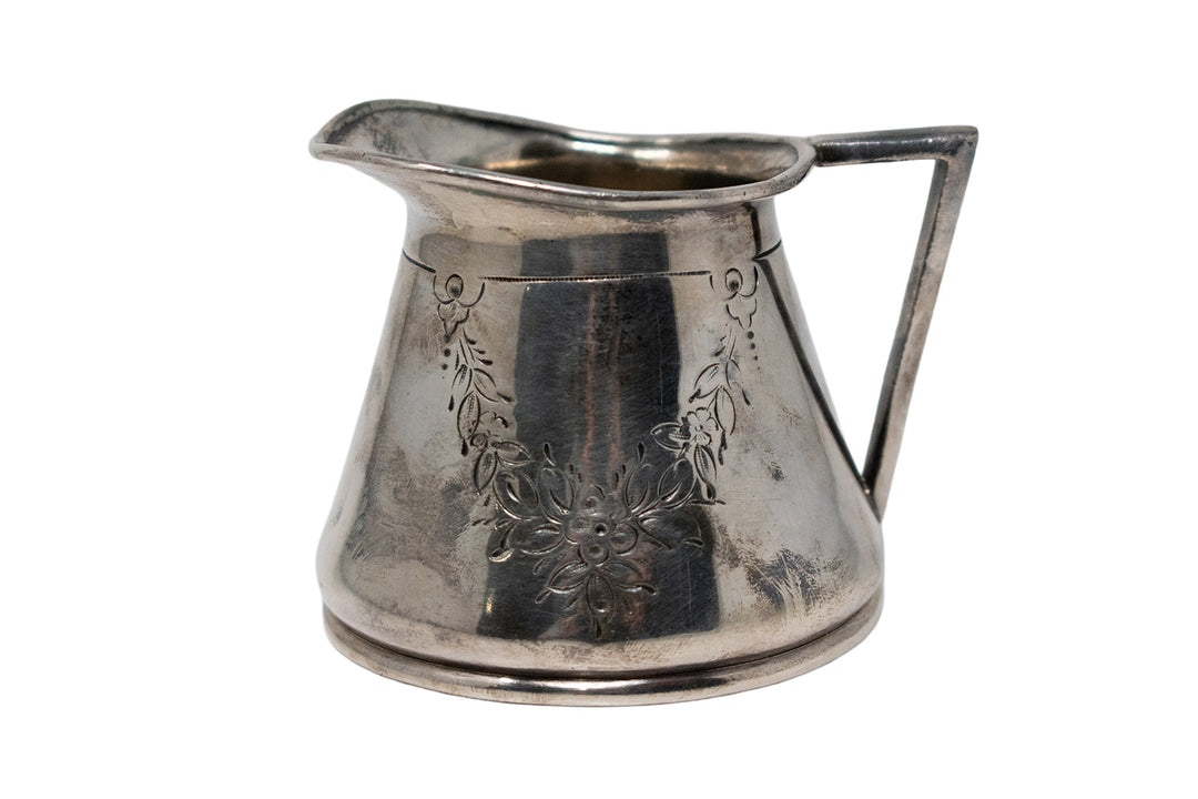 antique floral offering bowl