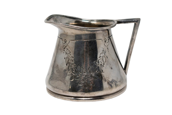 antique floral offering bowl