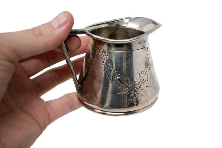 antique floral offering bowl