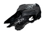 Blackened Cow Skull with Home Protection Bindrunes