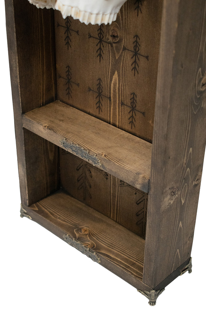 home protection sheep skull altar shelf