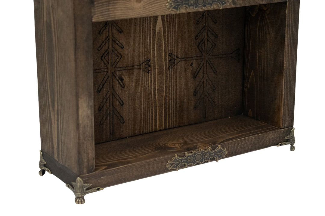 home protection sheep skull altar shelf