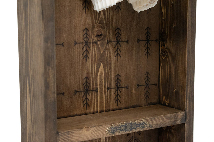 home protection sheep skull altar shelf