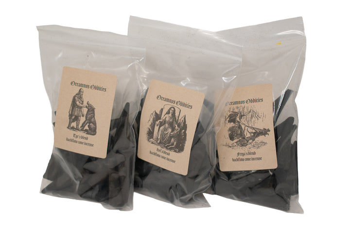 Norse god back flow cone incense